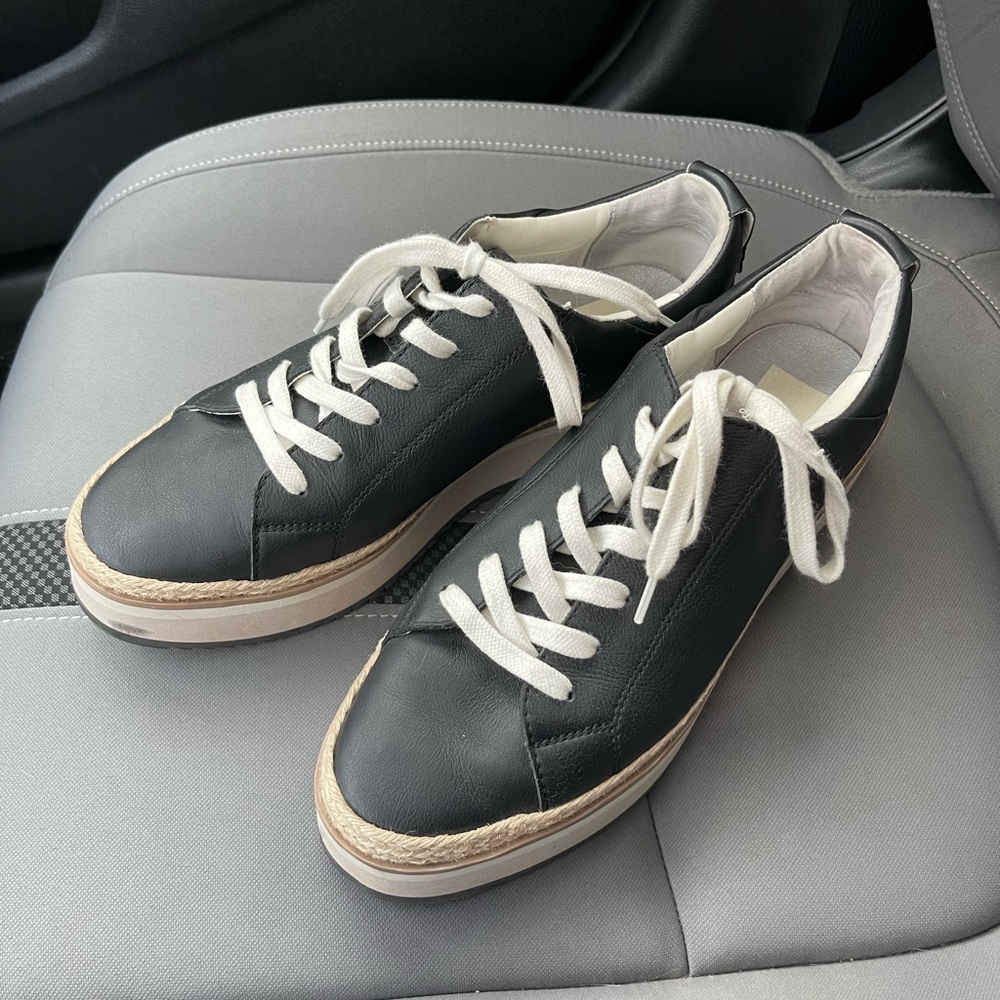 Dolce Vita Black and White Sneakers with Classic Design